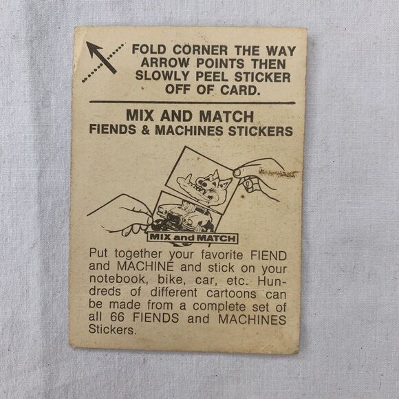 1970 Donruss Fiends and Machines‎ #6 CHEVYS NEVER DIE THEY JUST GO FASTER Card - Picture 4 of 6